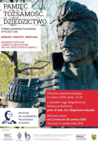 Widok plakatu "Pamięć tożsamość dziedzictwo"